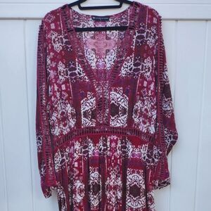 Fashion to Figure Floral Maxi Dress NWT